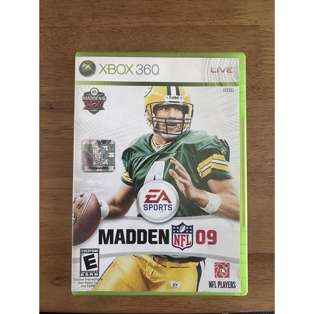Madden NFL 09 (Microsoft Xbox, 2008) Complete w/ Manual CIB